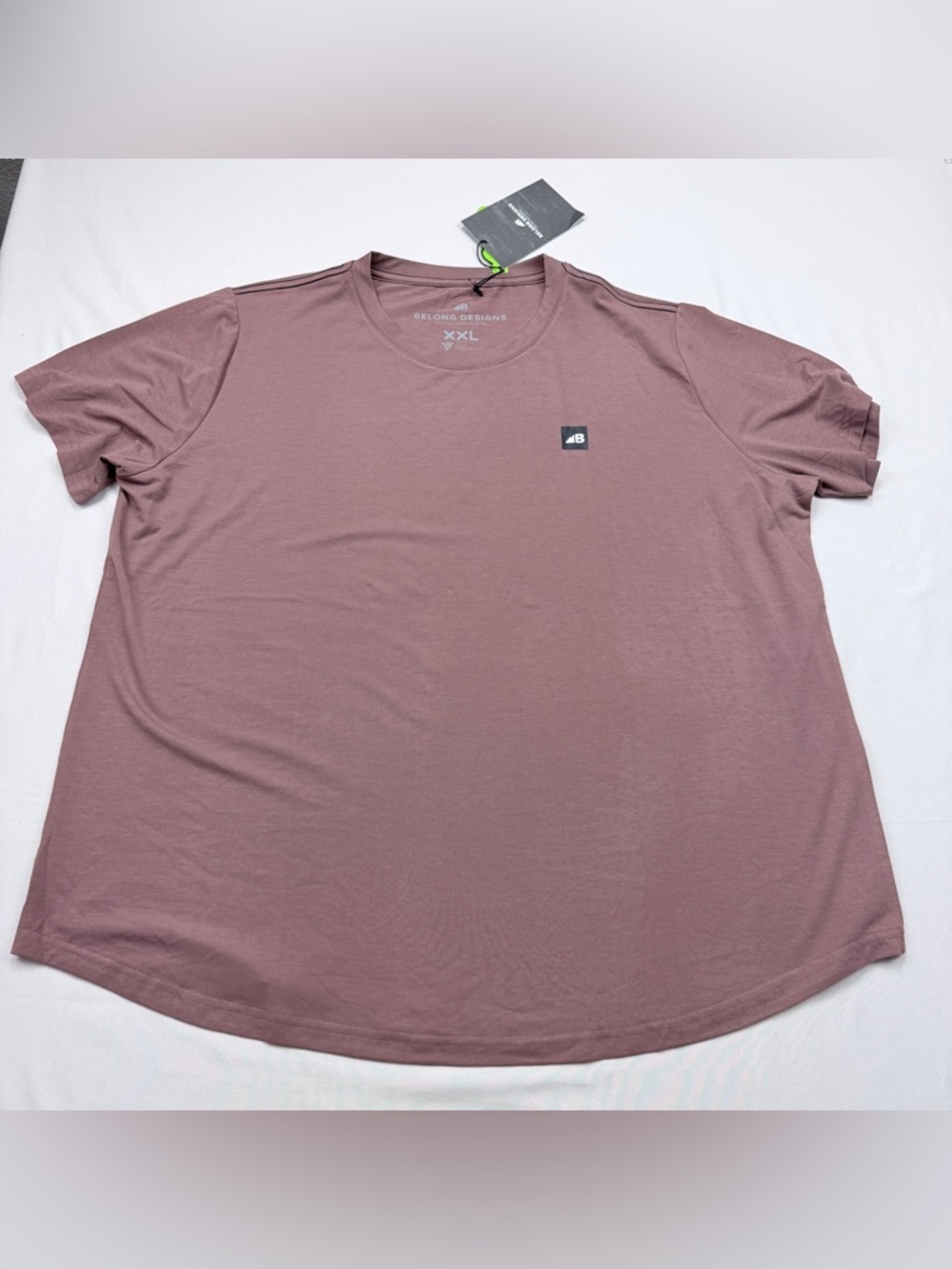 AB Belong Designs Men's Crew Tee in Dusty Mauve - Performance Short Sleeve